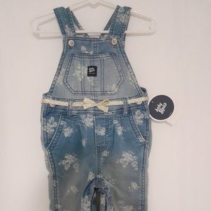 NWT Baby B'gosh Knit Denim Overalls.